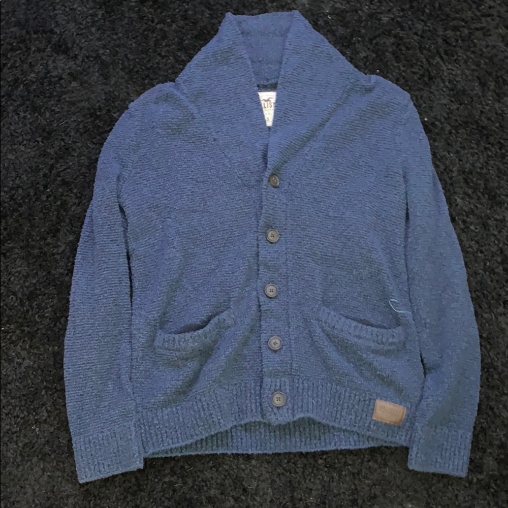 Blue sweater!